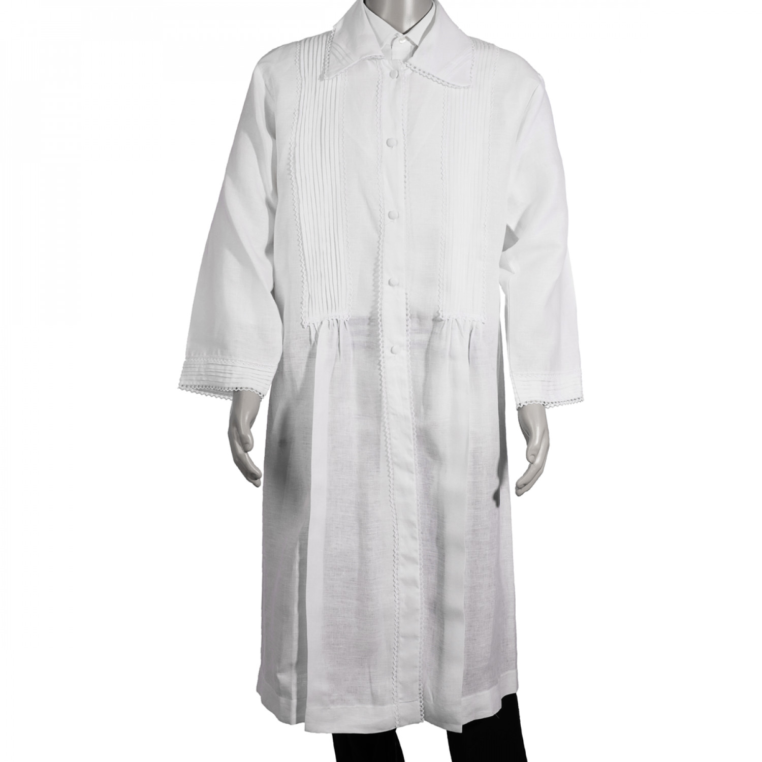 Kittel - Pleated Design with Trim
