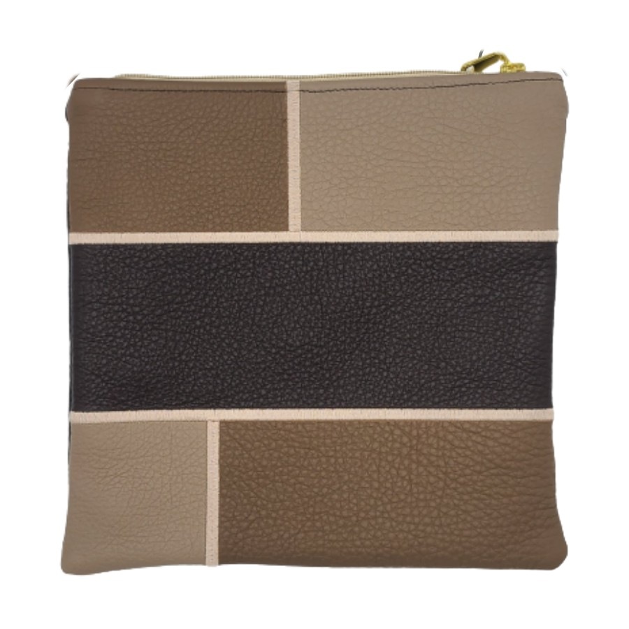 Tefillin bag in brown leather, design KT 801