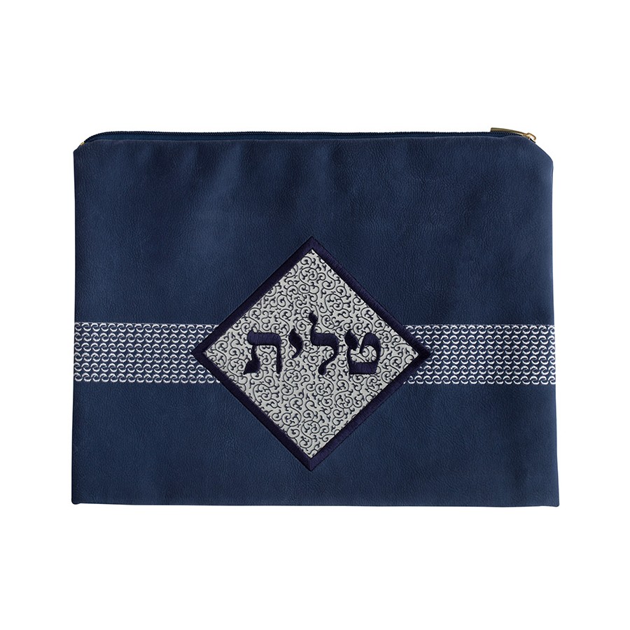 Tallit bag in navy suede look, design KT 3050
