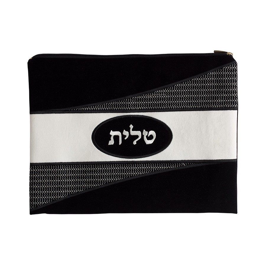 Tallis Bag Design KT 4010 - Black and White Suede Look