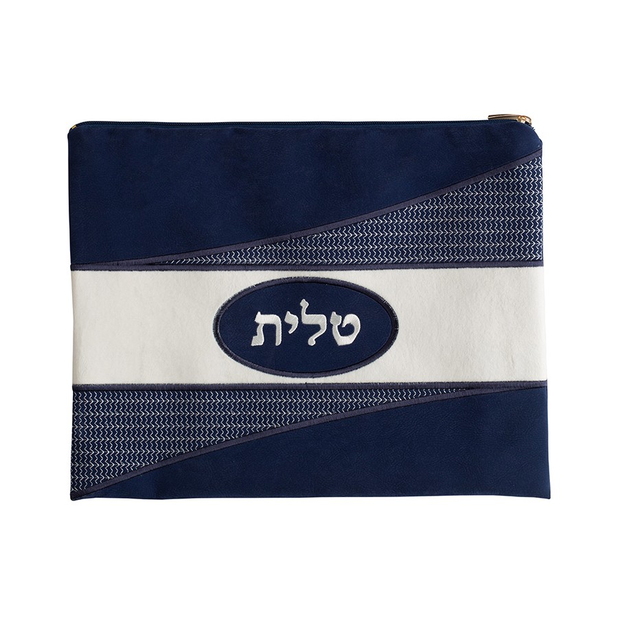Tallis Bag Design KT 4020 - Navy and White Suede Look