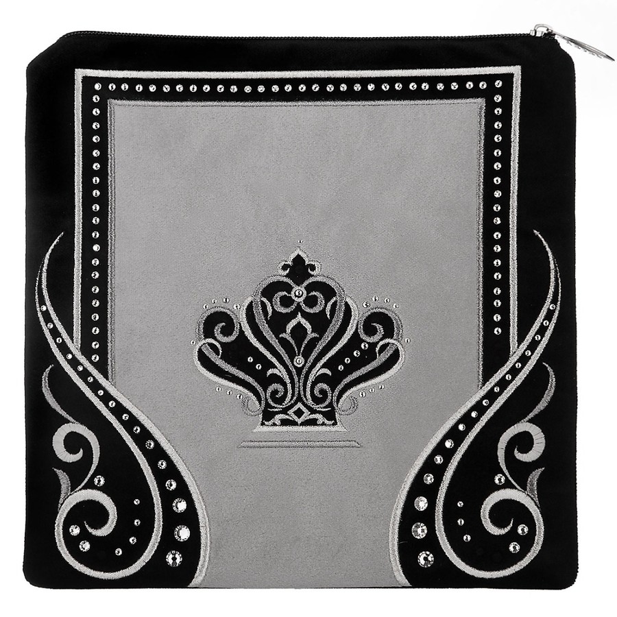 Tallis Bag Design KT 425 - Black Velvet with Silver Embroidery