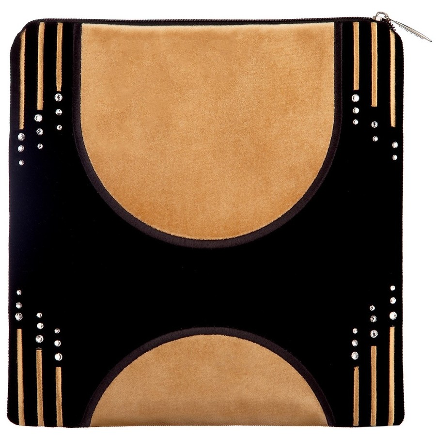 Tallis Bag Design KT 480 - Black Velvet with Gold Embroidery