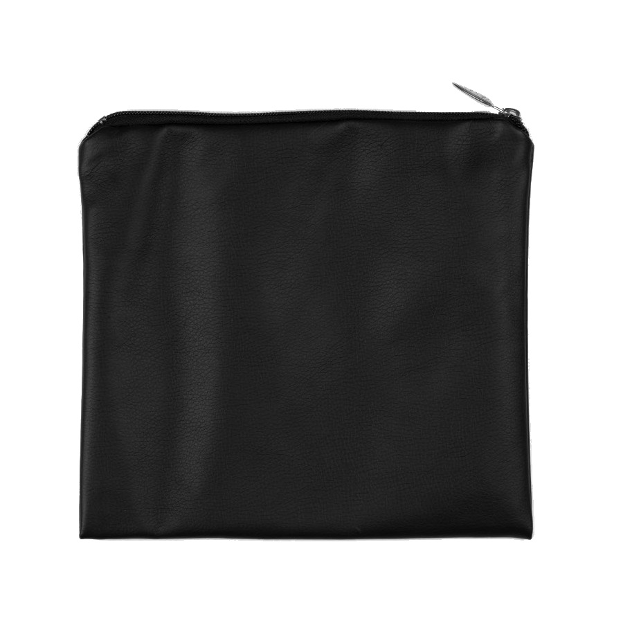 Tefillin bag in black leather look, design KT LTFB
