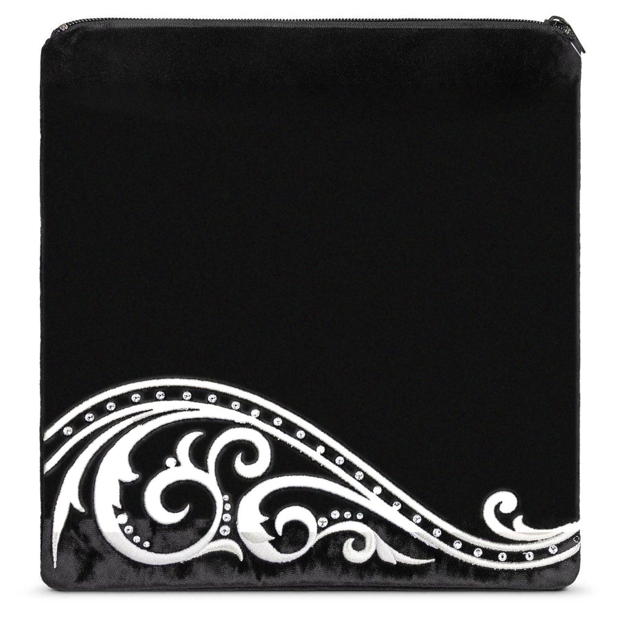 Tallit bag in black velvet, design MC 490