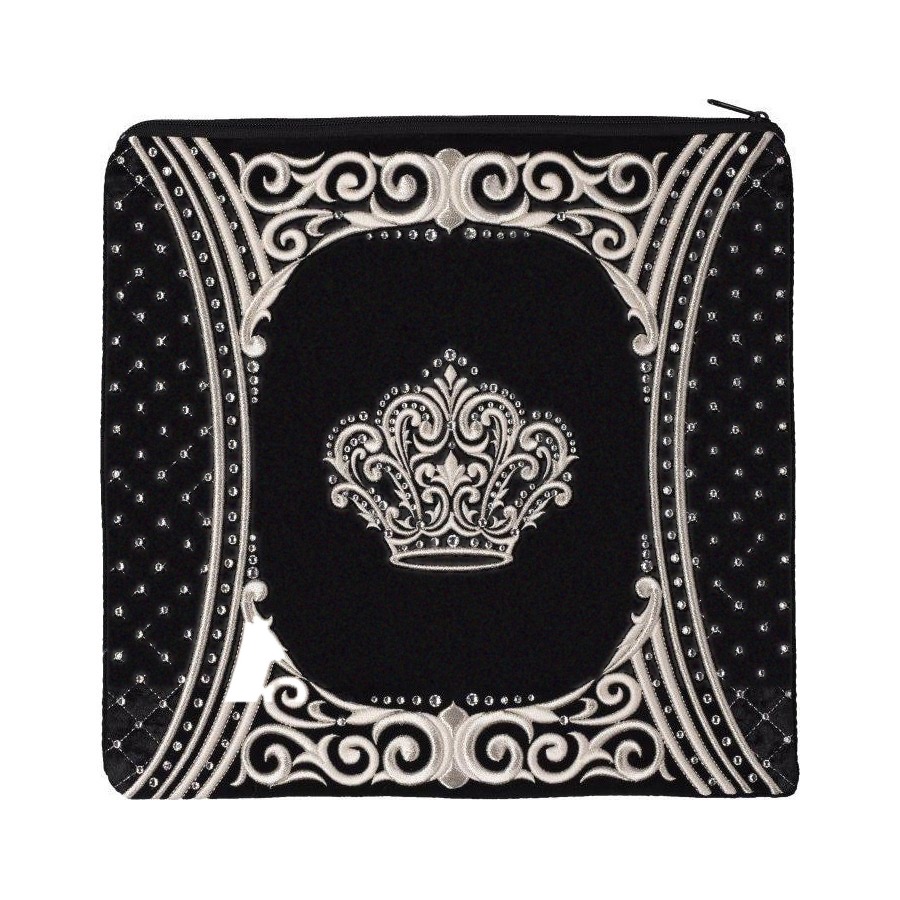 Tallit bag in black velvet, design MC 450