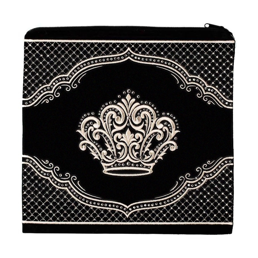 Tallit bag in black velvet, design MC 445