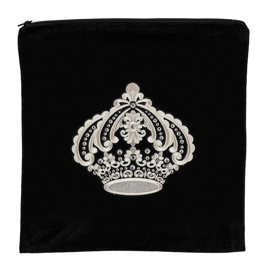 Tallis bag in black velvet, design MC 181