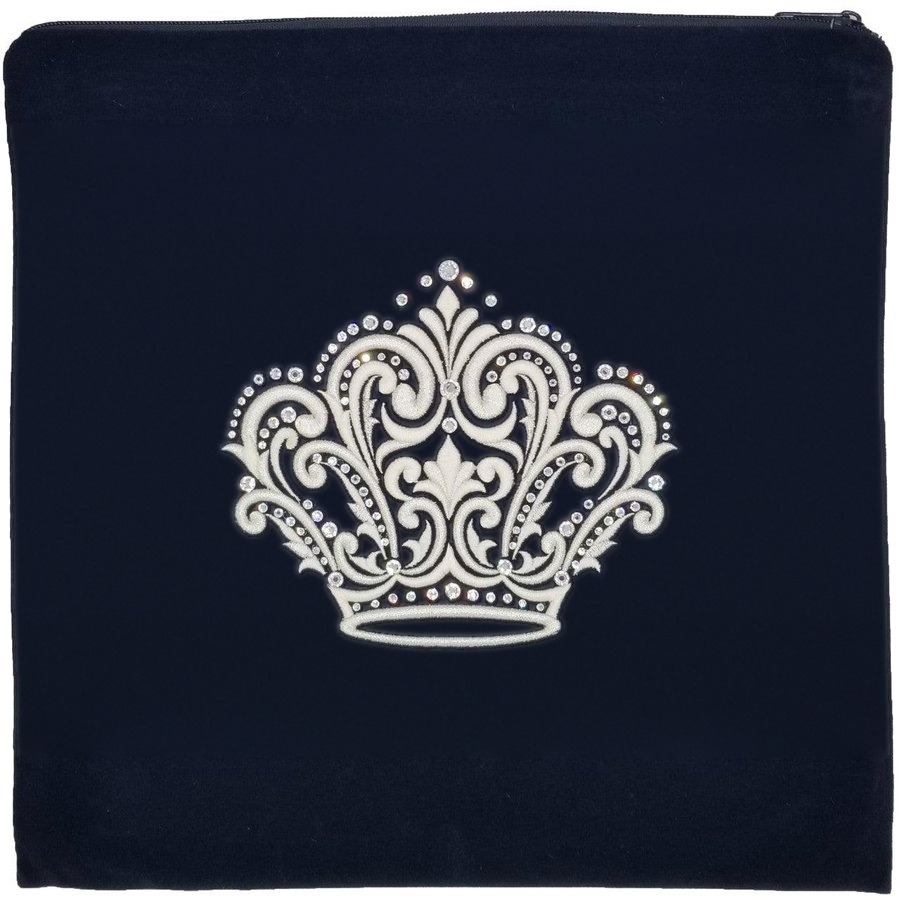 Tallit bag in black velvet, design MC 447