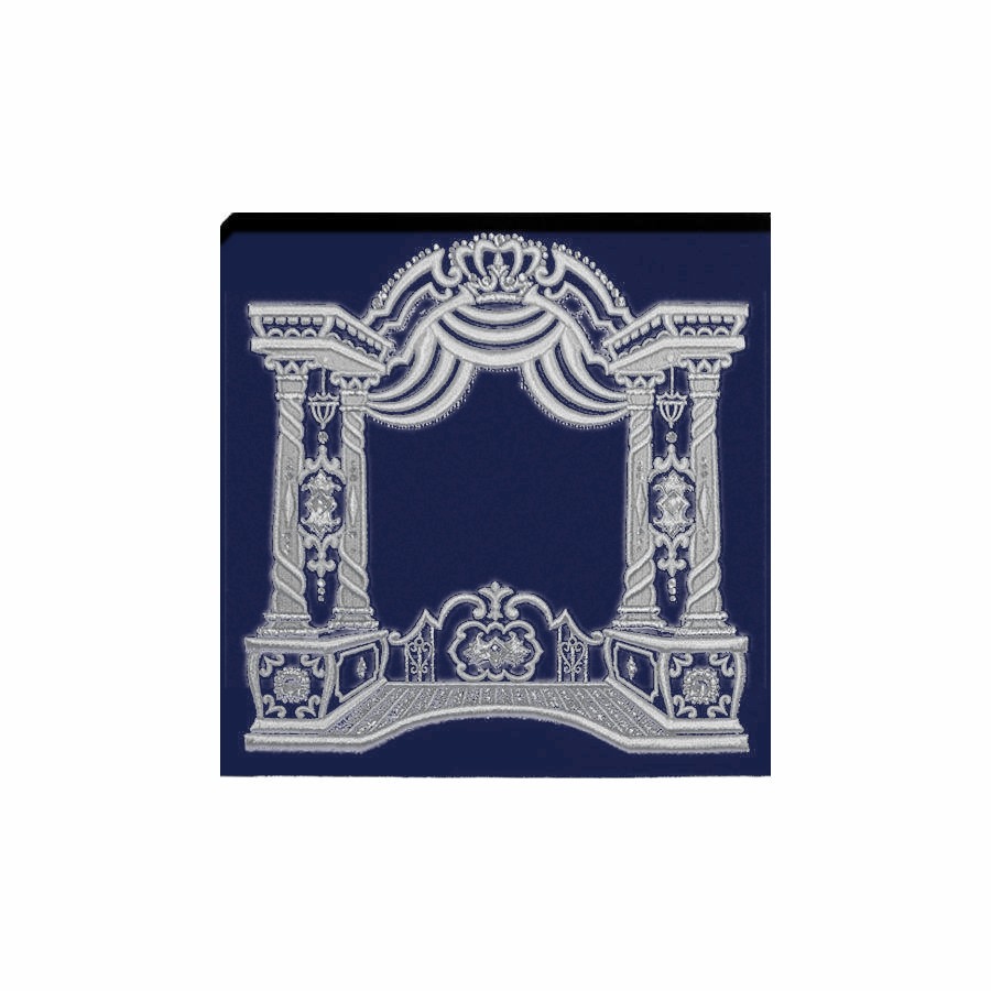 Tallis bag in navy velvet, design MC 188