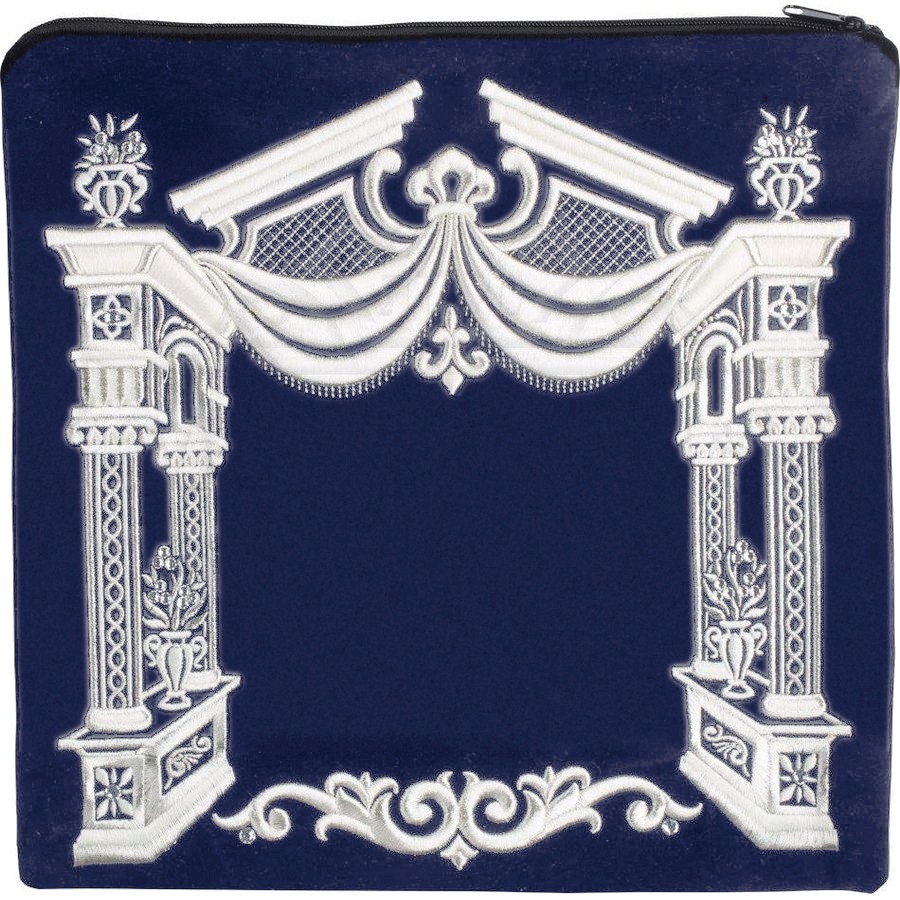 Tallis bag in navy velvet, design MC 176