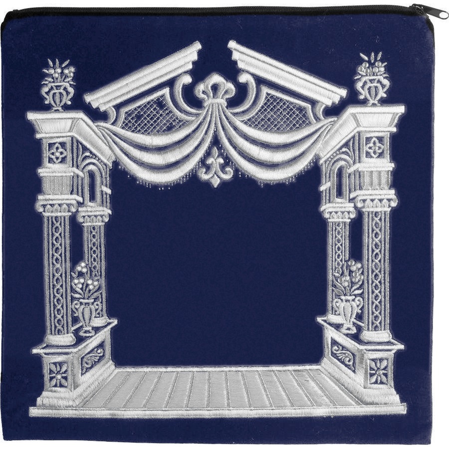 Tallis bag in navy velvet, design MC 175