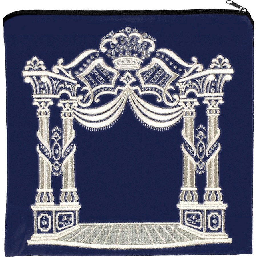 Tallis bag in navy velvet, design MC 180