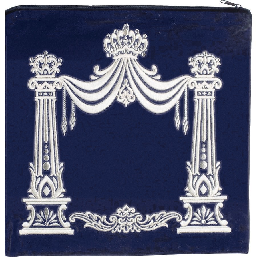 Tallis bag in navy velvet, design MC 178