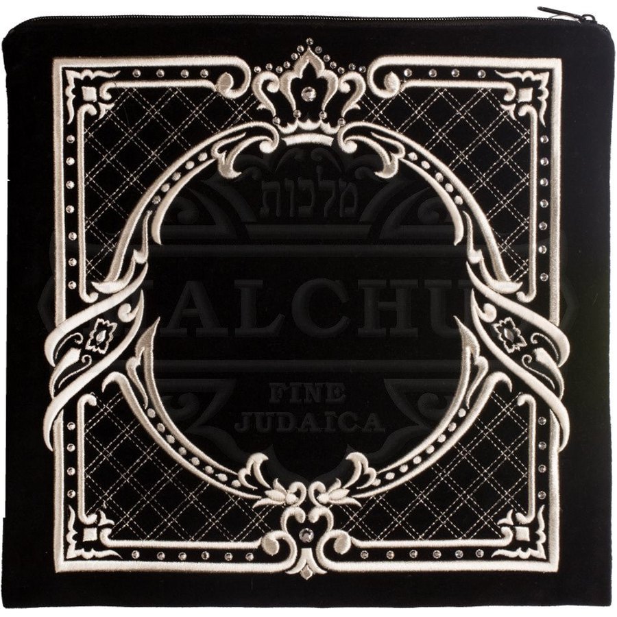 Tallit bag in black velvet, design MC 185