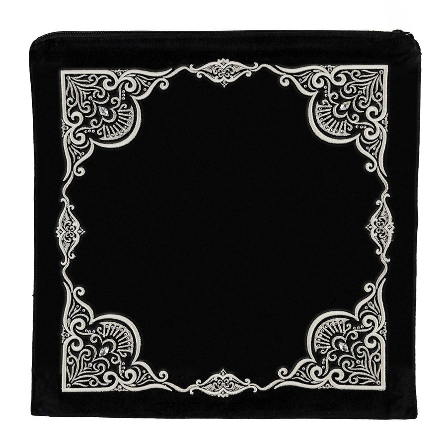 Tallit bag in black velvet, design MC 197