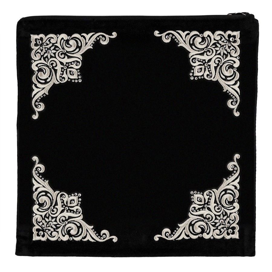 Tallit bag in black velvet, design MC 85
