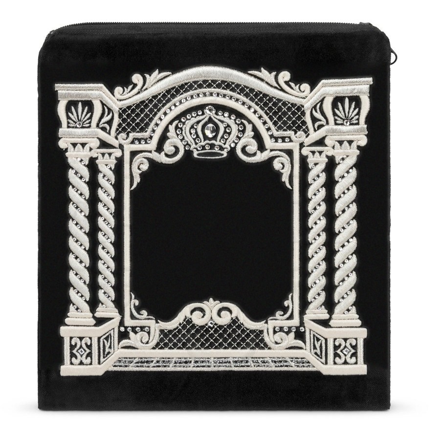 Tallit bag in black velvet, design MC 410