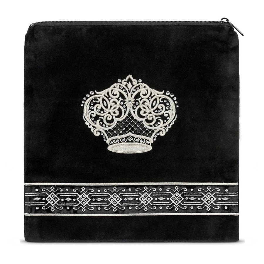 Tallit bag in black velvet, design MC 580