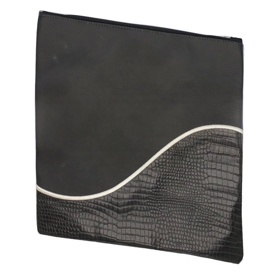 Tallis Bag Design MC 1015 - Black and Black Crocodile Leather