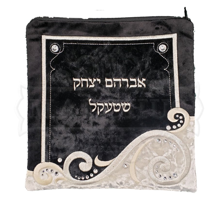 Tallit bag in black and white, design MC V2015