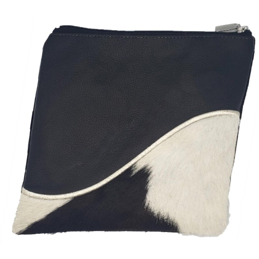 Tallis Bag Design MC 1015 - Black Leather and Black & White Fur