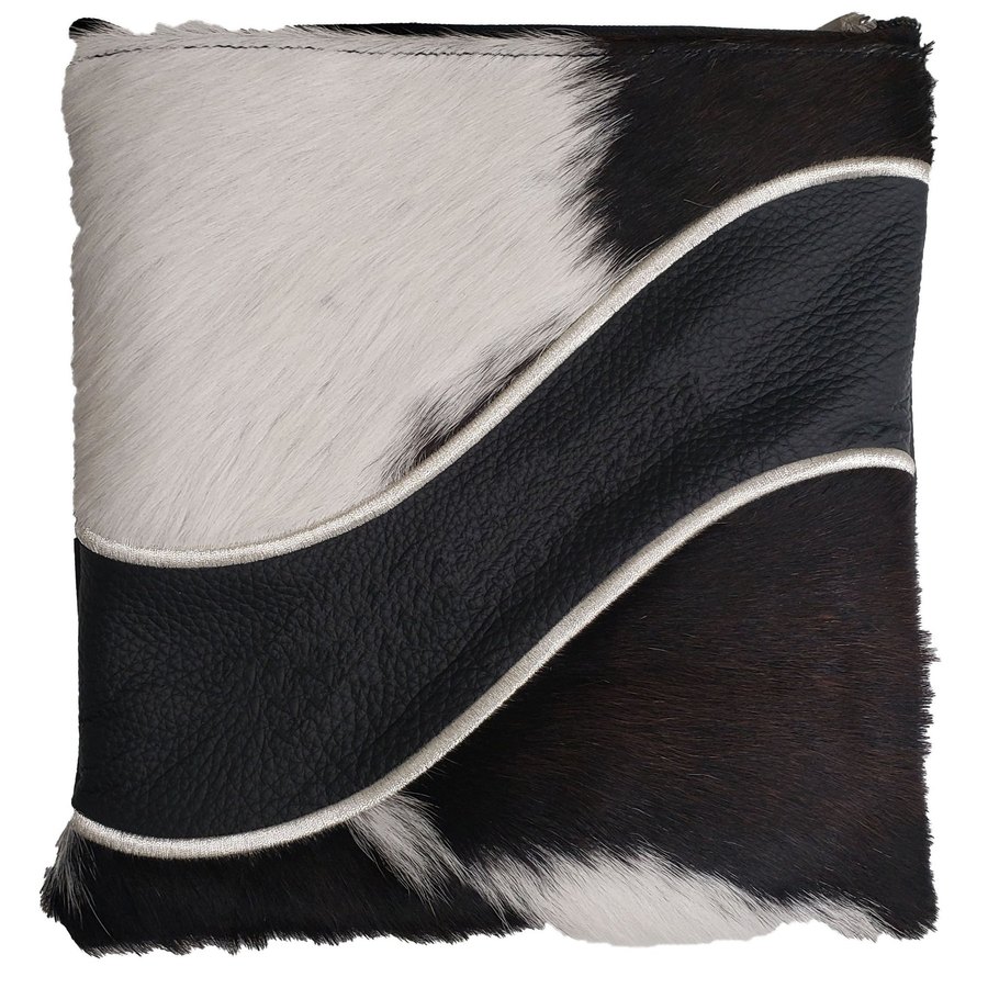 Tallis Bag Design MC 1016 - Black Leather and Black & White Fur