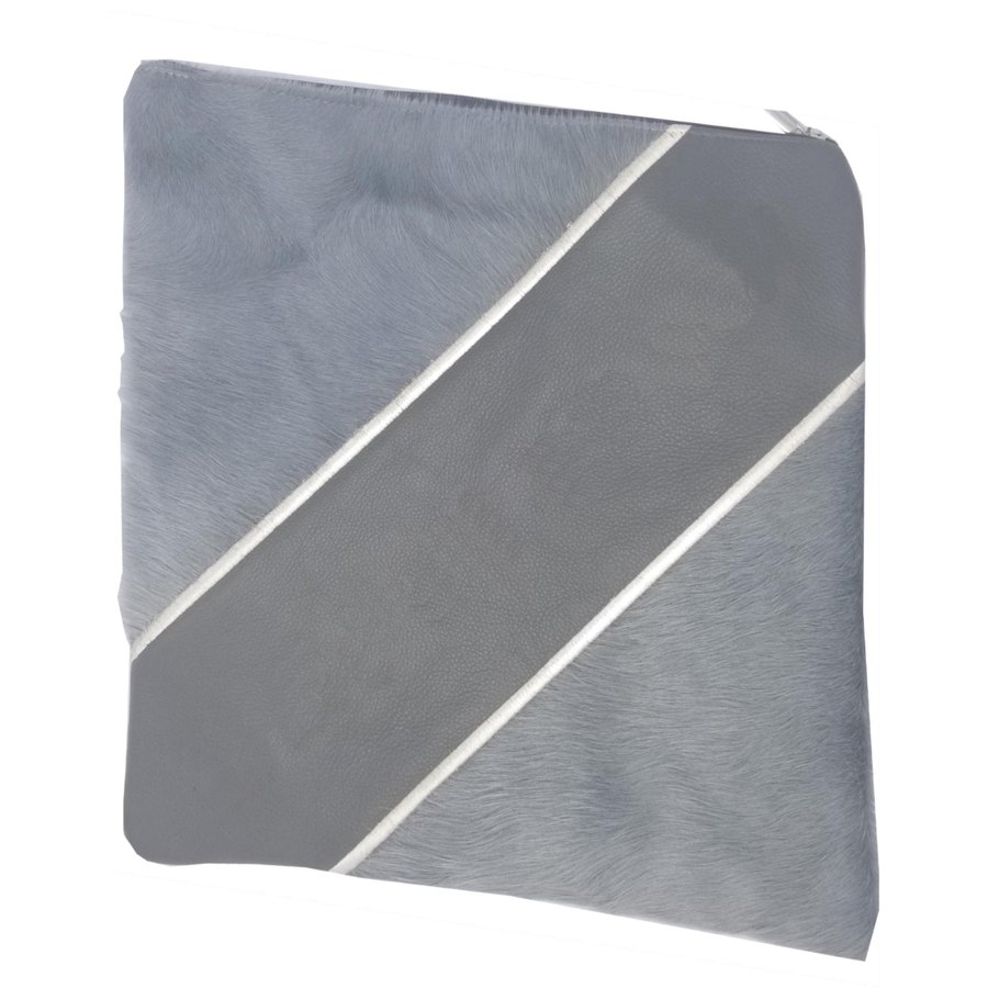 Tallis Bag Design MC 1022 - Grey Leather and Grey Fur