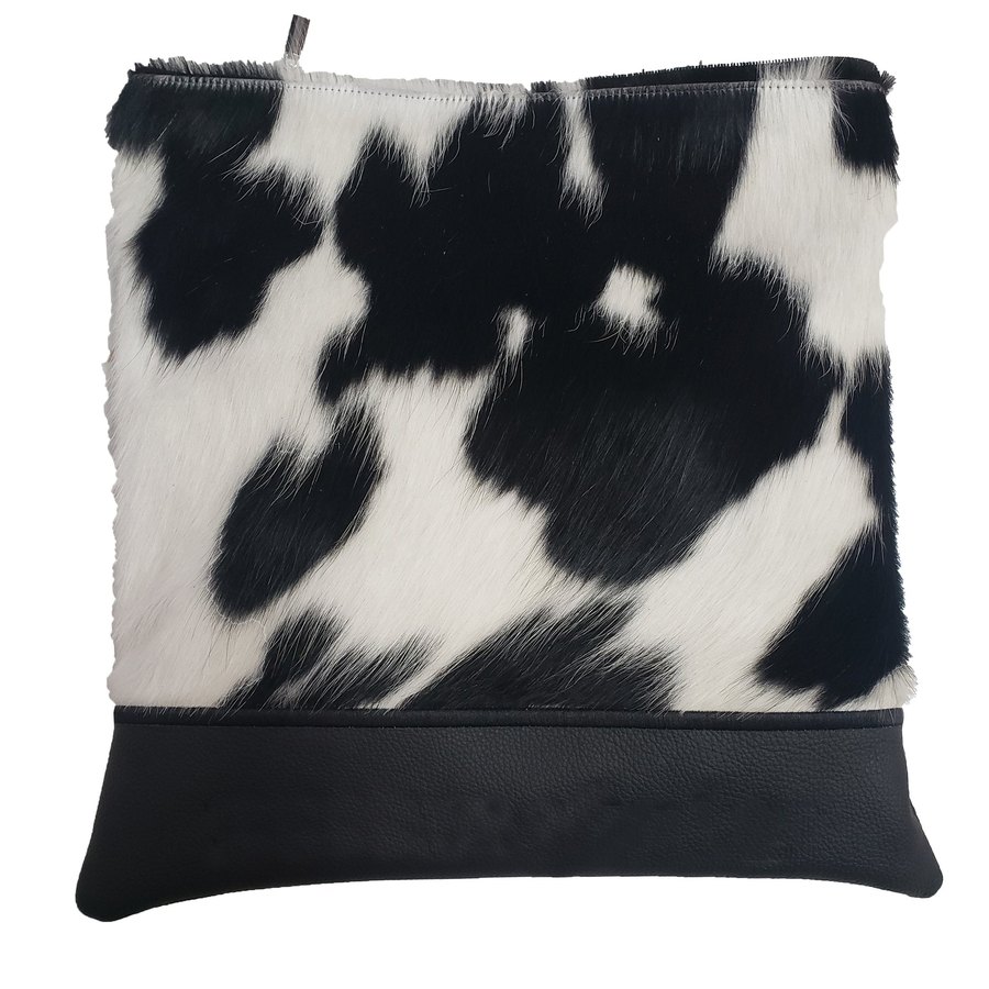 Tallis Bag Design MC 1024 - Black & White Fur and Black Leather