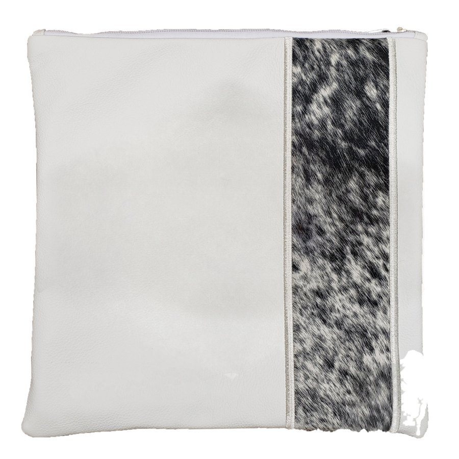 Tallis Bag Design MC 1039 - White Leather and Crushed Velvet