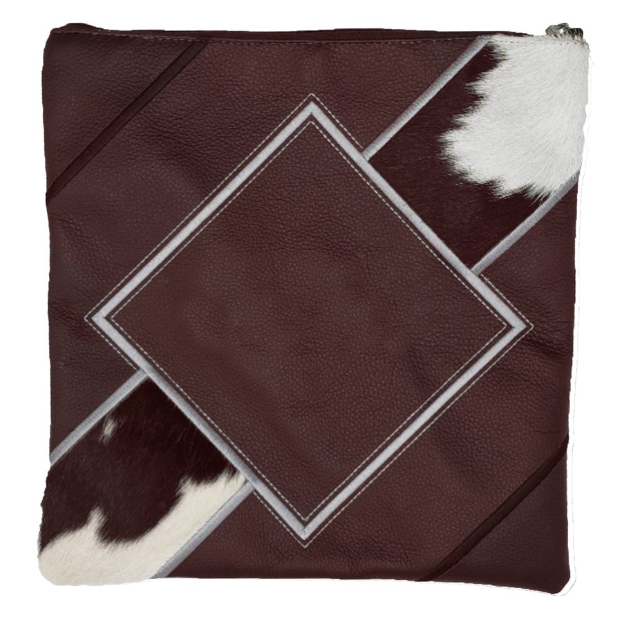 Tallis Bag Design MC 1050 - Brown Leather and Brown & White Fur