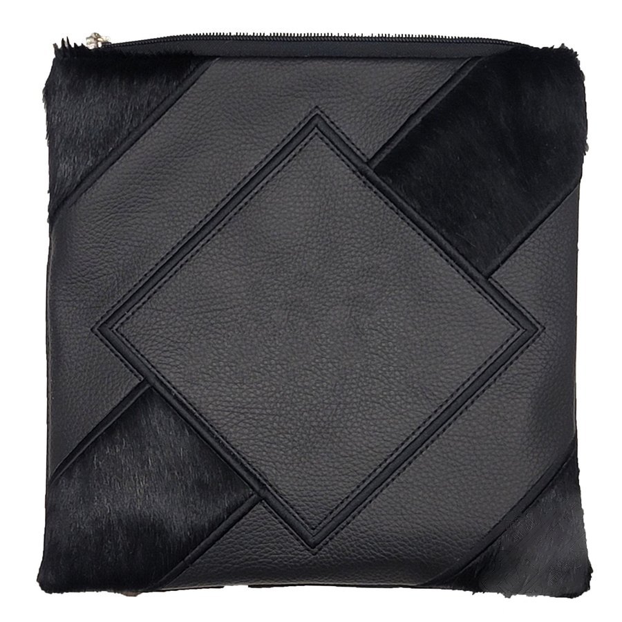 Tallis Bag Design MC 1050 - Black Leather and Black Fur