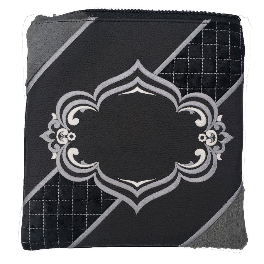 Tallis Bag Design MC 1051 - Black and Grey Leather