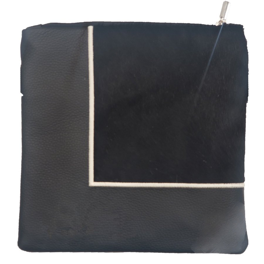 Tallis Bag Design MC 1055 - Black Leather and Black Fur