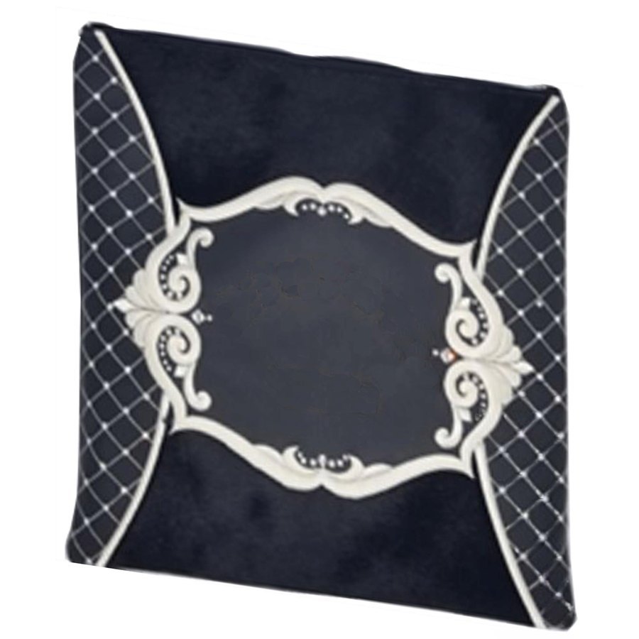 Tallit bag in black leather and black fur, design MC 2028