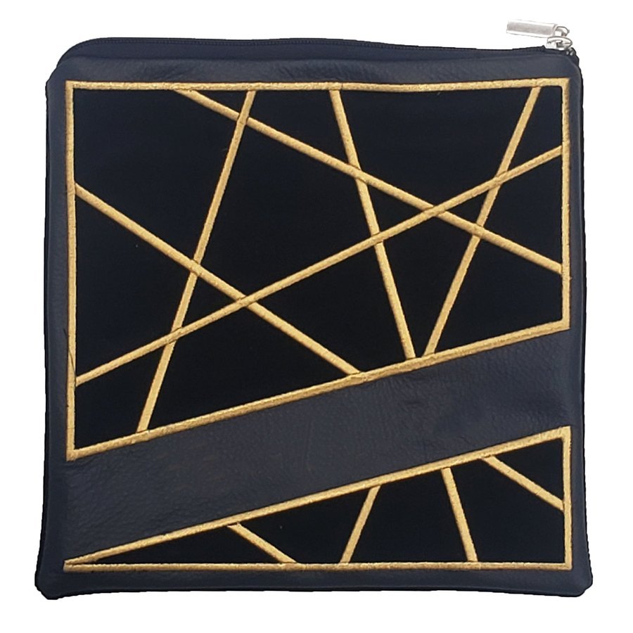 Tallis Bag Design MC 1258 - Navy Leather and Navy Velvet