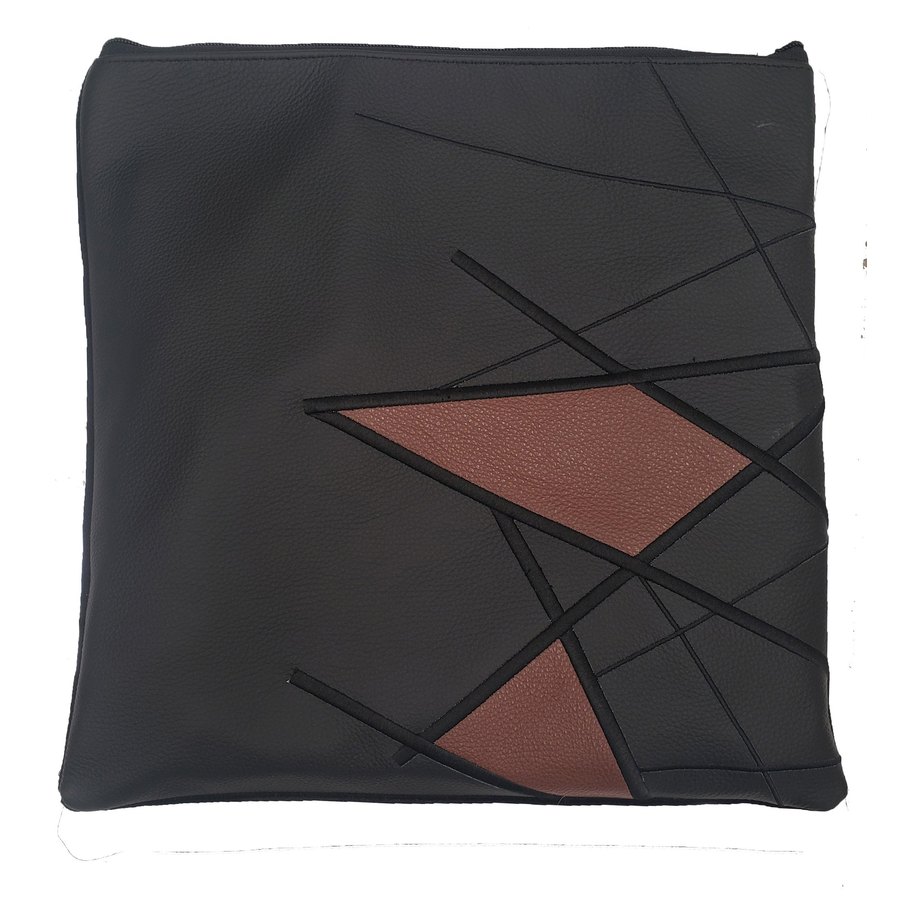 Tallis Bag Design MC 1260 - Black Leather and Brown Leather