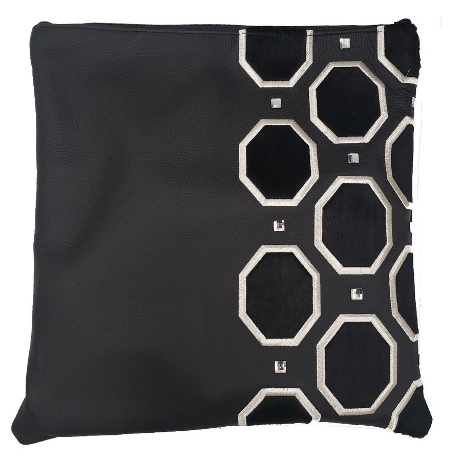 Tallis Bag Design MC 1265 - Black Leather and Black Velvet
