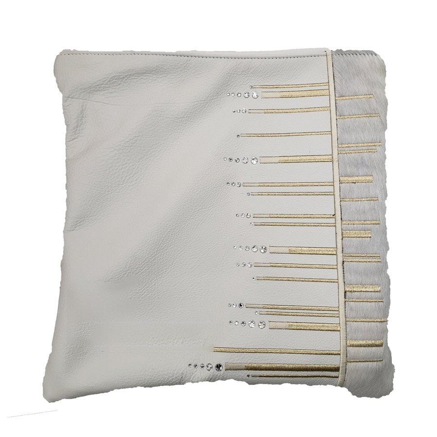 Tallis Bag Design MC 1275 - White Leather and White Fur