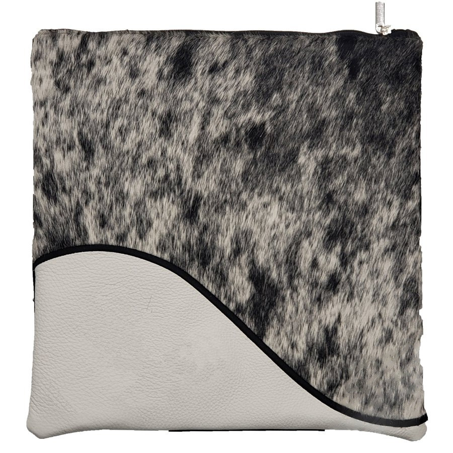 Tallis Bag Design MC 1420 - White Leather and Black & White Fur