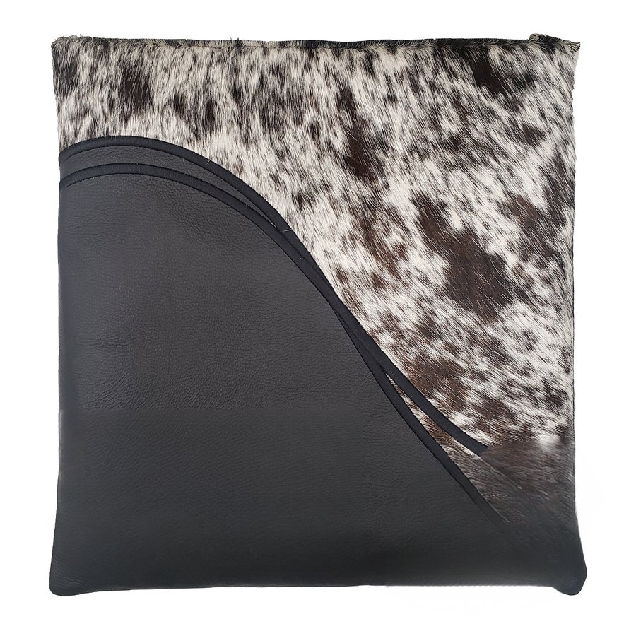 Tallis Bag Design MC 1458 - Black Leather and Black & White Fur
