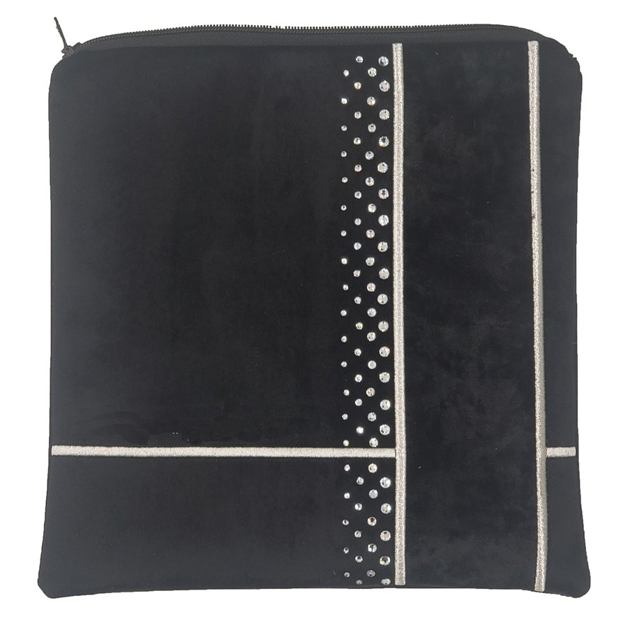 Tallit bag in black velvet, design MC V1043
