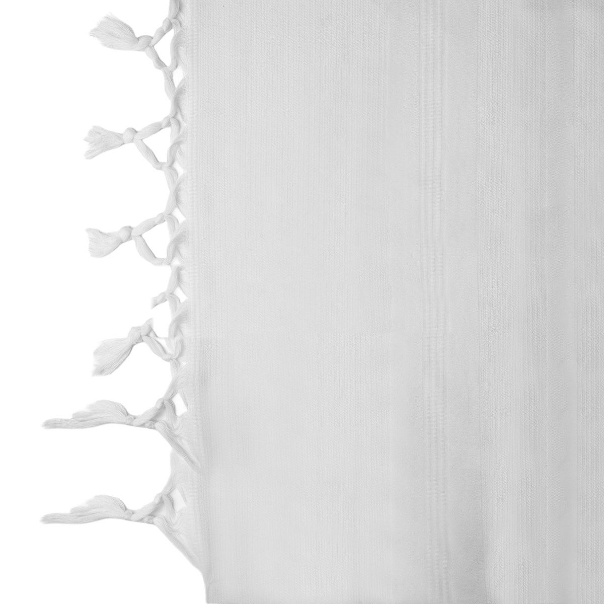 Tallis Wool Hamefoar - Deluxe - White Stripes