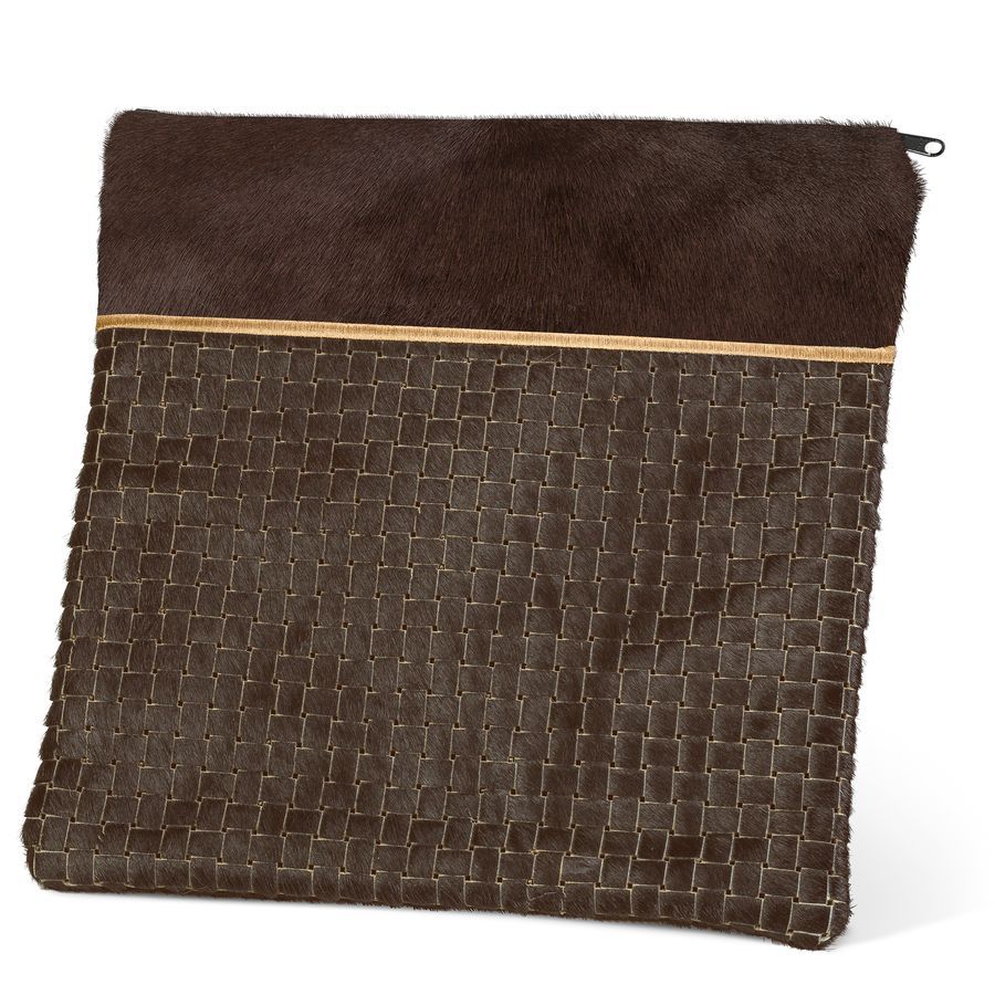 Tallis and Tefillin Bag Design 324-Brown Woven Fur – Brown