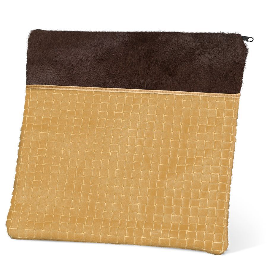 Tallis and Tefillin Bag Design 324-Camel Woven Fur – Brown