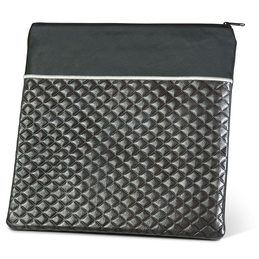 Tallis and Tefillin Bag Design 324-Diamond Leather – Black