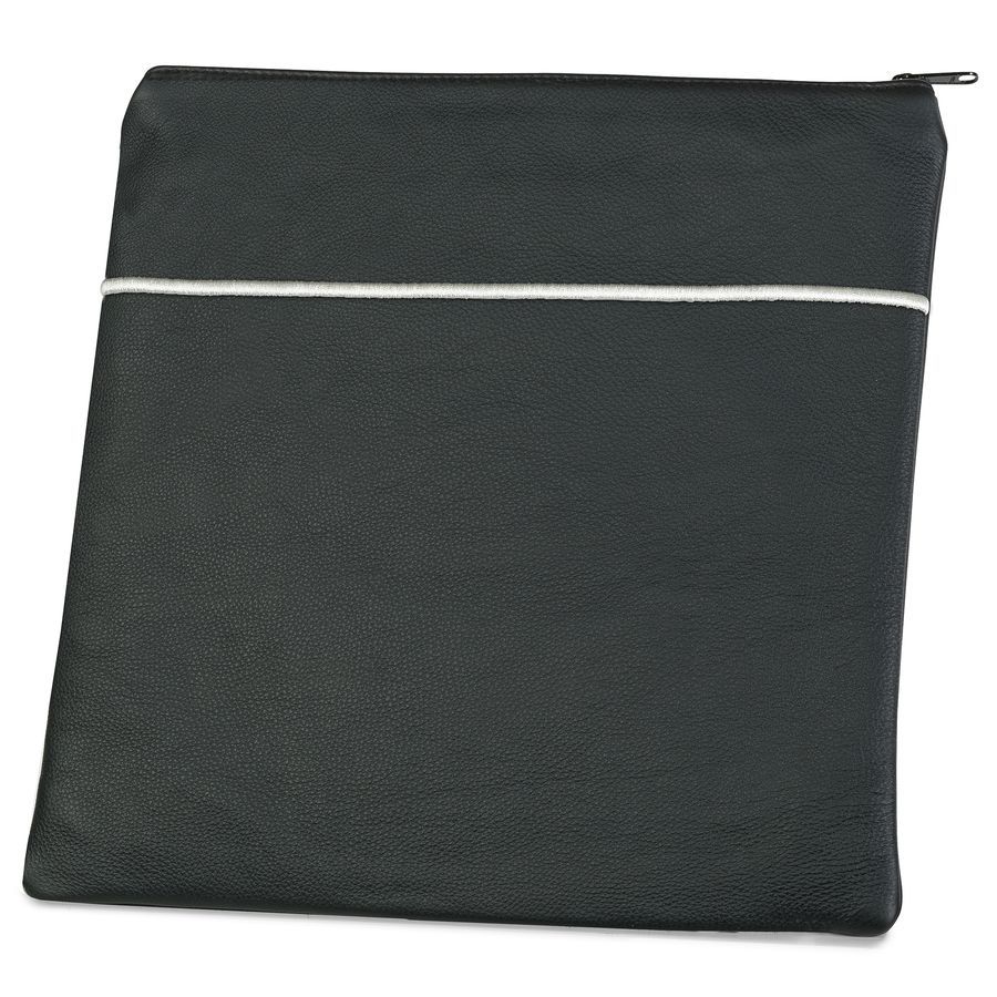 Tallis and Tefillin Bag Design 324- Solid Leather – Black