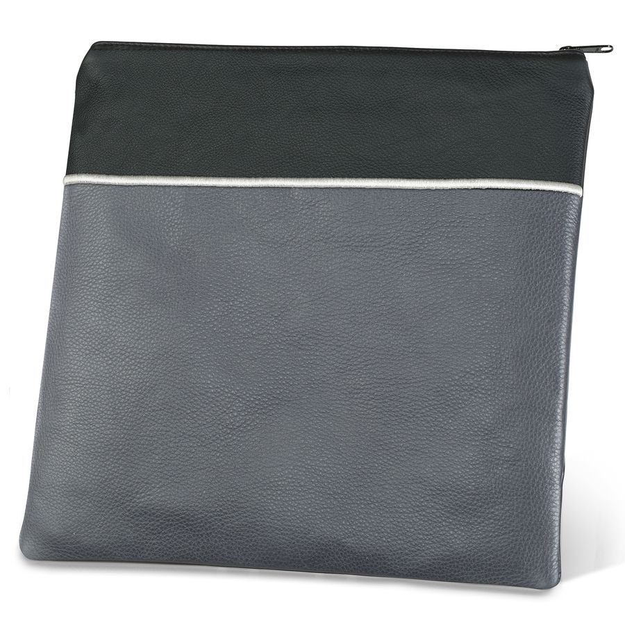 Tallis and Tefillin Bag Design 324- Livid Two-Tone Leather – Black