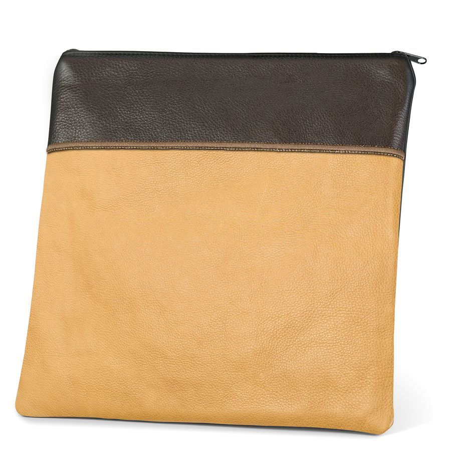 Tallis and Tefillin Bag Design 324- Camel Two-Tone Leather