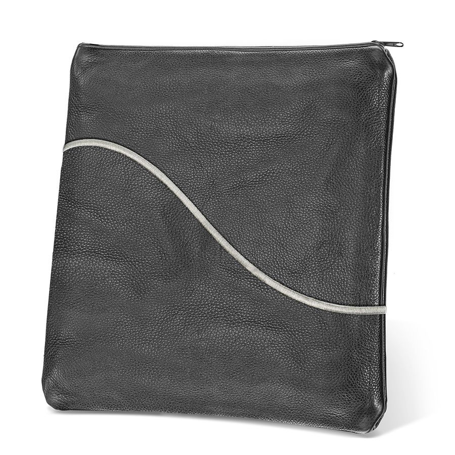 Tallis and Tefillin Bag Design 325- Solid Leather – Black